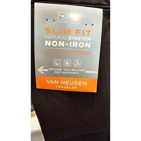 Van Heusen, Men's, Traveler Pant Slim Fit, SZ 29x32, NWT - Picture 4 of 6